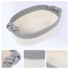 REGALWOVEN Odorless Cotton Rope Handcrafted Compact Size Multiple Use Open Storage Bins 3 Packs - 2 of 4