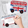 Big Dot of Happiness Cheerio, London - Shaped Thank You Cards - British UK Party Thank You Note Cards with Envelopes - Set of 12 - 2 of 4