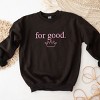 Embroidered Crown For Good - Women's Graphic Sweatshirt - 2 of 4