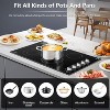 36 Inch cooktop,8900 W 5 Stoves,Double power control Burner,Hot Surface Indicator,Waste heat alarm,Knob control,Scratch-resistant vitro ceramic glass - image 4 of 4