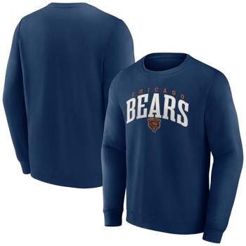 NFL Chicago Bears Men's Varsity Letter Long Sleeve Crew Fleece Sweatshirt