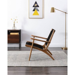 Boraam Harrison Woven Armchair: Modern Twill, Wood Frame, Spot Clean, 300lb Capacity - 1 of 4