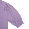 Clearlove Womens Puff Short Sleeve Sweater Tops Crewneck Basic Knit Pullover Lightweight Solid Casual Sweaters Blouse - 4 of 4
