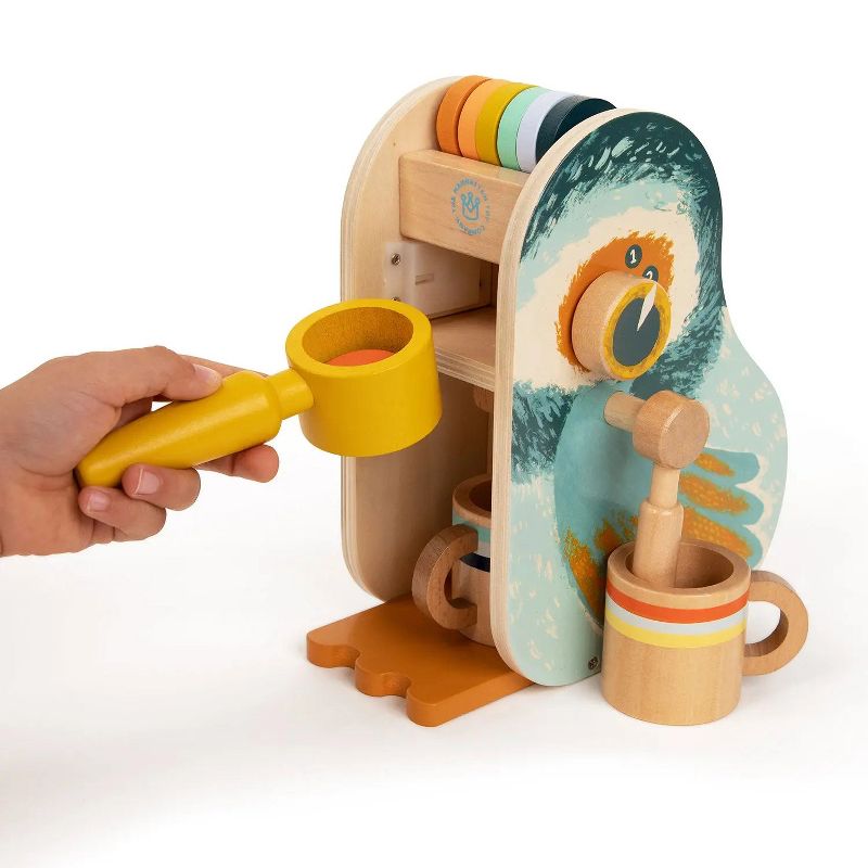 Manhattan Toy Early Bird Espresso Toddler & Kids Pretend Play Cooking Toy Set, 3 of 16