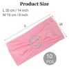 Unique Bargains Chair Sashes Bow 13.78"x5.91" Pink 10 Pcs - 2 of 4