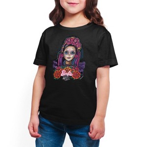 Girls' - Barbie - Hispanic Heritage Month Short Sleeve Graphic T-Shirt - 1 of 4
