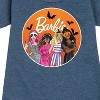 Girls' - Barbie - Costume Party Graphic Short Sleeve Fleece Dress - 2 of 4