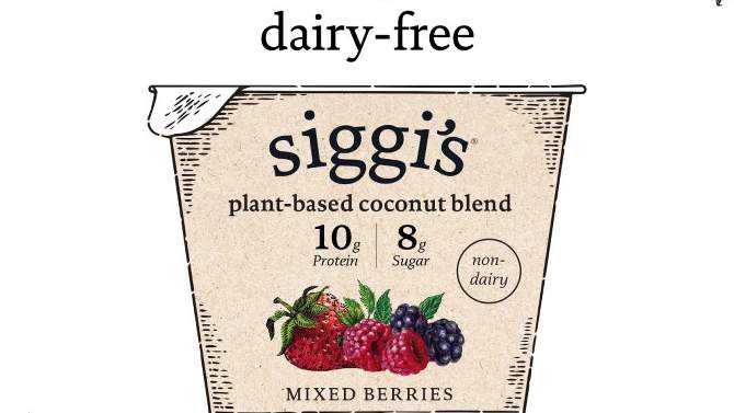 Siggi&#39;s Strawberry Plant-Based Coconut Blend Yogurt Alternative - 5.3oz, 2 of 4, play video