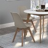 Simple Relax Set of 2 Faux Leather Upholstered Dining Side Chairs - 2 of 4