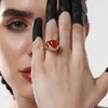SOHI Women's Cherry Red The Cherry Finger Ring - 3 of 4