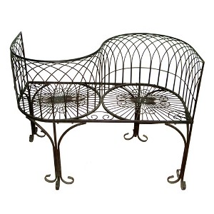 Design Toscano Tete a Tete Kissing Garden Bench - 1 of 3