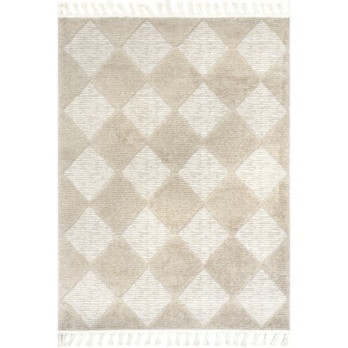 White Solid Loomed Area Rug 9'x12' - Nuloom : Target