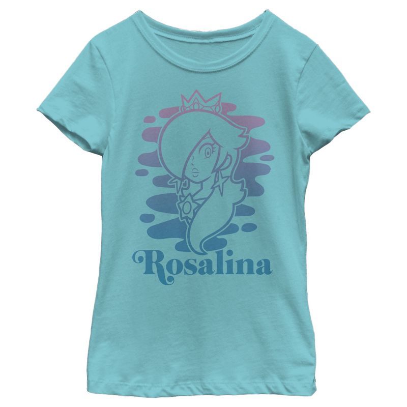 Girl's Nintendo Mario Kart Rosalina Gradient T-Shirt, 1 of 4