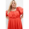 Women's Plus Size Rosabella Dress - coral | CITY CHIC - 3 of 4
