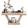 60'' Console Table Entryway Table Sofa Side Table Accent Table, Vintage Distressed, Farmhouse, Rustic - ModernLuxe - 4 of 4
