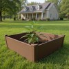 HomeRoots 44" X 44" Brown Heavy Duty Plastic Square Raised Garden Bed - 2 of 4