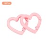Unique Bargains Metal Heart Shape Handbag Spring Buckle Snap Hook Clip 15 Pcs - 3 of 4