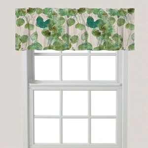 Laural Home Green Watercolor Eucalyptus Leaves Window Valance - 1 of 1