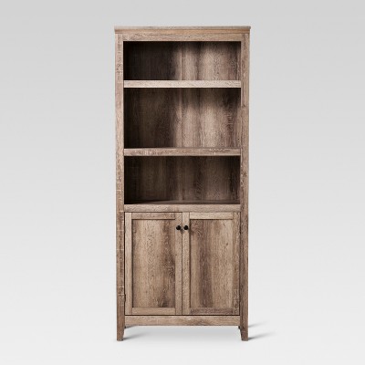 target bookshelf with doors