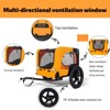RISOKEYS 16-Inch Foldable Pet Bike Trailer - with Universal Hitch & All-Terrain Wheels, Portable for Road Trips and Daily Rides,for Small Dogs - 4 of 4