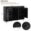 LOVMOR Sleek and Contemporary Shoe Cabinet with Adjustable Shelves - 3 of 4