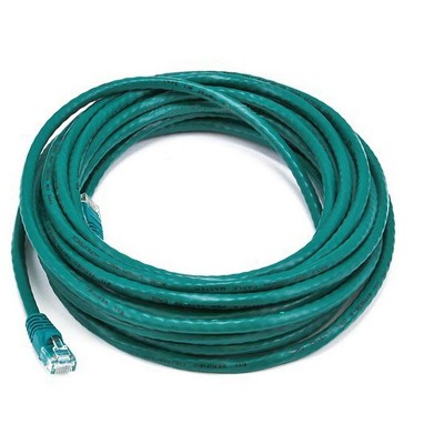 Monoprice Cat5e Ethernet Patch Cable - 25 Feet - Green | Network Internet Cord - RJ45, Stranded, 350Mhz, UTP, Pure Bare Copper Wire, 24AWG