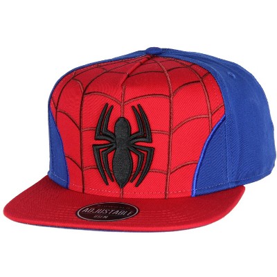 Marvel Comics Spiderman Embroidered Classic Character Costume Snapback ...