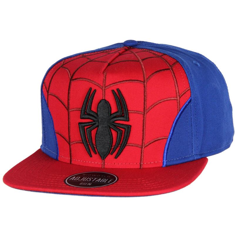 Marvel Comics Spiderman Embroidered Classic Character Costume Snapback Hat Multicoloured, 1 of 4