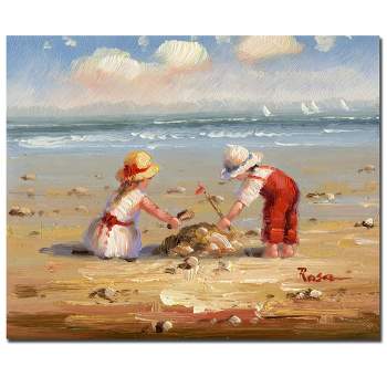 Trademark Fine Art -'At the Beach IV' Canvas Art