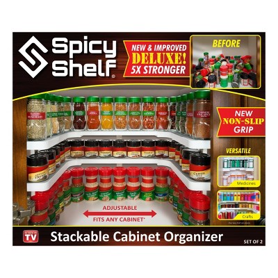 wall spice rack with spices