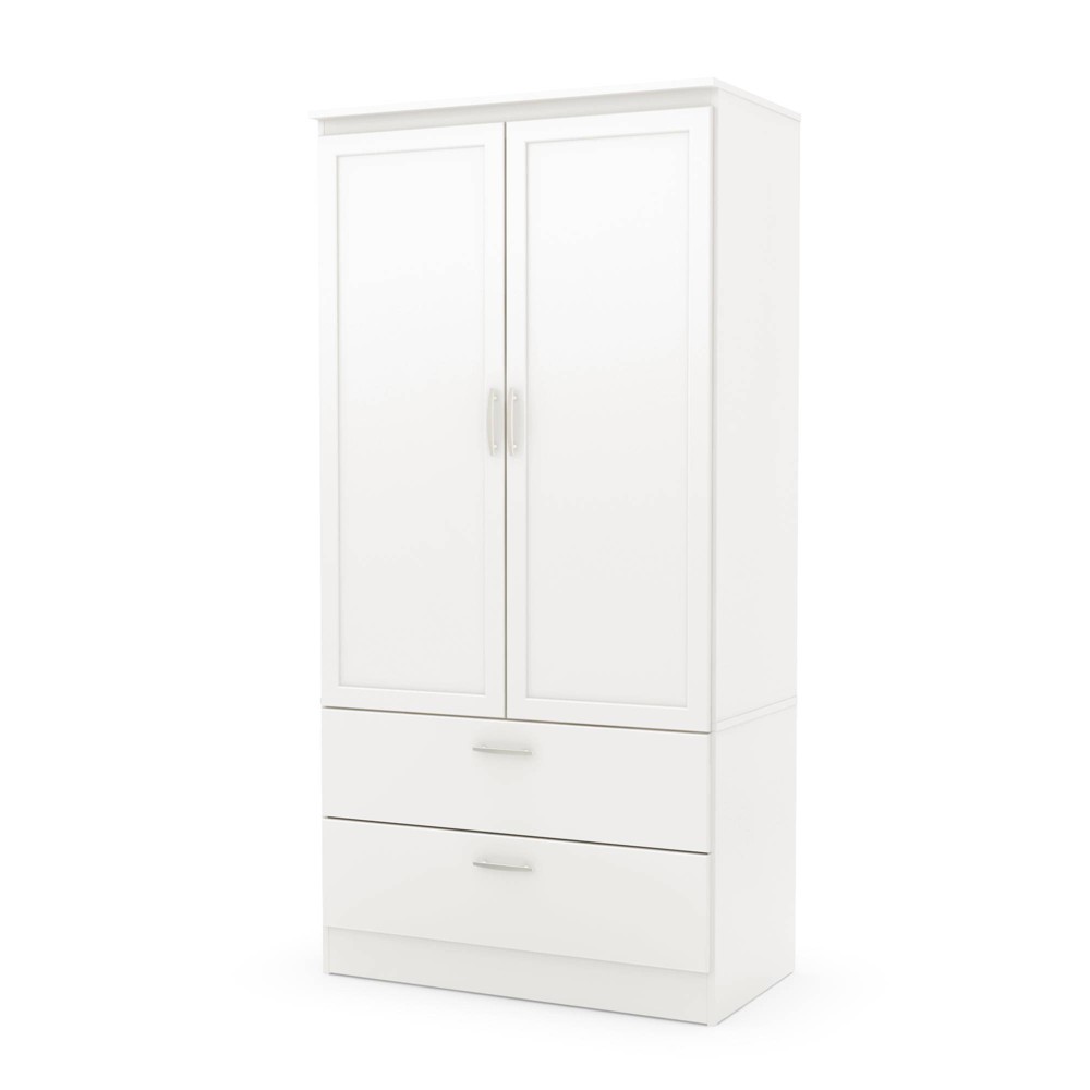 Acapella Wardrobe Armoire Pure White - South Shore