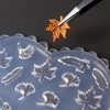 JDICTION 3D Maple Leaf Nail Design Charm Molds Fall Maple Carving Template Silicone Molds for Nail Art ,Nail Stencils, Supplies & Accessories - 3 of 4