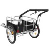 Vynxaria 3-in-1 Heavy-Duty Bike Cargo Trailer ¨C E-Bike Compatible Steel Frame, 110lb , Convertible Stroller & Pull Cart w/Suspension, 20" Wheels - 3 of 4