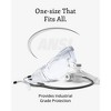 Aqulius 3 Bulk Pack Safety Glasses Over Eyeglasses (Anti-Fog & Scratch Resistant) Crystal Clear Eye Protection - OTG Goggles - 4 of 4