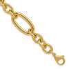 Chisel Stainless Steel Polished Yellow IP-plated Open Link 7" Plus a 1.25" Extension Bracelet - 2 of 4