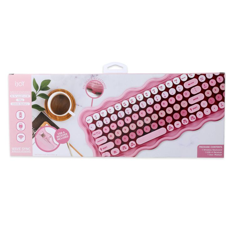 iJoy Wireless Wavy Keyboard - Pink : Target