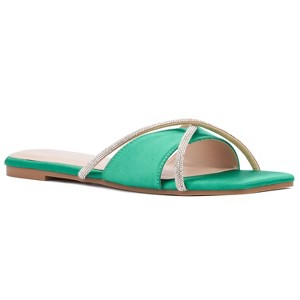 Fashion To Figure Women's Sylvie Flat Sandal - Wide Width - 1 of 4