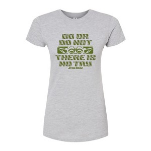 Women's - Star Wars - Yoda Do Or Do Not Fitted Graphic T-Shirt - 1 of 3