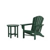 WestinTrends Dylan HDPE Outdoor Patio Adirondack Chair with Side Table (2-Piece Set) - 4 of 4