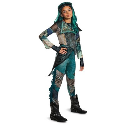 Kids' Deluxe Disney Descendants Uma Halloween Costume Jumpsuit S (4-6x)