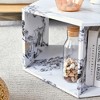 KIGFTSOD Hexagonal MDF Coffee Table, Wood Grain Pattern Stickers, Storage Shelves for Living Room, Bedroom, Office - 2 of 4