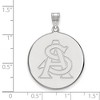 Black Bow Jewelry 10k White Gold Arizona State Sun Devils NCAA Extra Large Pendant - 2 of 3