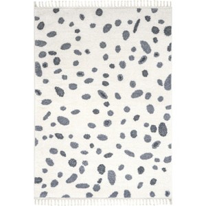 Nuloom Rudy Polka Dot 5x8 Indoor Area Rug for Living Room Bedroom Dining Room Kitchen, Beige/Ivory - 1 of 4