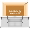 70" TV Stand for 75 Inch TVs, Entertainment Center and Media Furniture with Sliding Barn Doors & Storage Cabinets,  Modern TV Console Table - 3 of 4