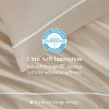 Double Stitch Cotton Tencel Sheet - Bed Sheets Set Queen Size, 4Pc Luxury Hotel Bedding Set, Soft, Cooling & Breathable for Hot Sleepers, Deep Pocket - 2 of 4