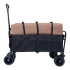 NAYSAYE Wagons Collapsible Utility Cart with Strapping System and Plastic Liner Set for Outdoor Use, Black, 35.04"*24.41"*38.58" - 2 of 4