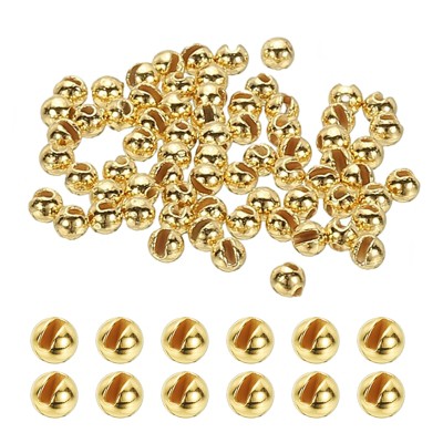 Unique Bargains Fly Tying Slotted Tungsten Round Beads for Variety Jig Hooks 70 Pcs