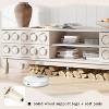 LOVSON Modern Mid-Century Media Console with 4 Drawers and Cable Management, TV Console Table for TVs up to 75",for Living Room,Office(White) - 4 of 4