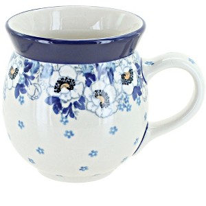 Blue Rose Polish Pottery Ceramika Artystyczna Bubble Mug - 1 of 1