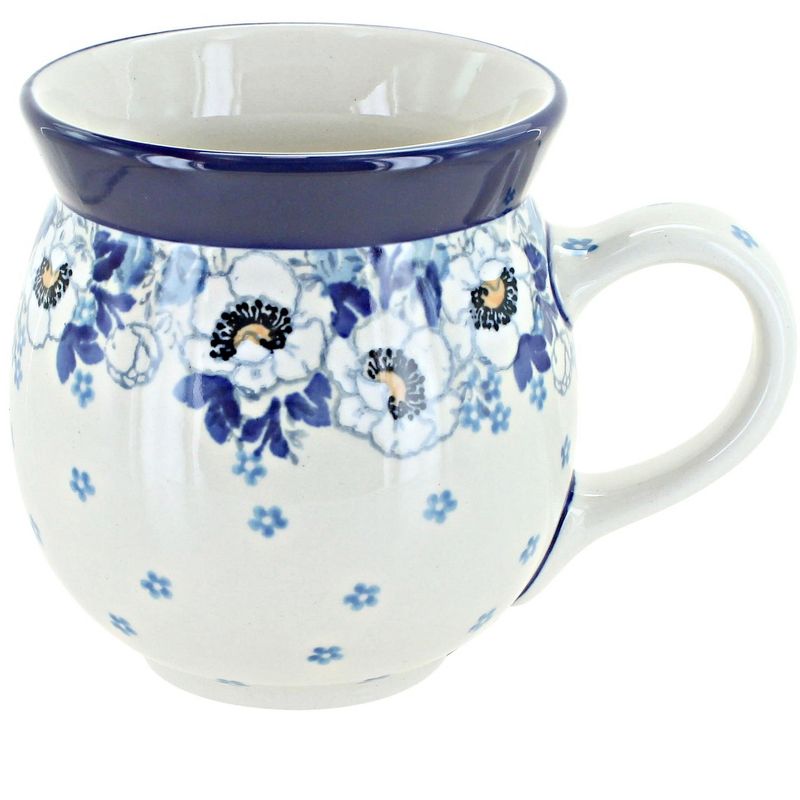 Blue Rose Polish Pottery Ceramika Artystyczna Bubble Mug, 1 of 2